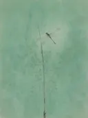 Schilderij van een libel, oosterse stijl in jade