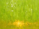 Limoen en mosterd met lage gloed, abstract schilderij met het paletmes
