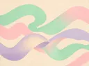Lintvormen in de stijl Organic Geometry, in zacht mintgroen, blozend roze, romige crème en bleeklila