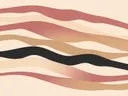 Lintvormen in de stijl Organic Geometry, in verstoft roze en romige crème, met een diepzwart accent