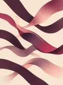 Lintvormen in de stijl Organic Geometry, in aubergine, diep magenta en zacht blos, met een dunne gouden lijn