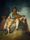 Majo met een gitaar van Francisco Goya: figuren