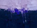 Abstract landschap in marineblauw en lila
