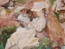 Mevrouw Barnard en haar dochter Dorothy van John Singer Sargent: figuren met vrouw