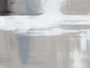 Minimalistisch abstract schilderij met vlakken in wit en taupe