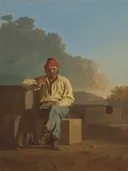 Mississippi Boatman van George Caleb Bingham: portret