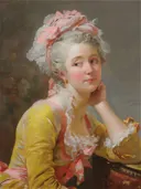 Klassiek schilderij 'Peinzende Vrouw'
