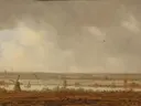 Landschapsschilderij 'Polderlandschap' naar Jan van Goyen