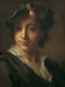 Portret van een jongen van Christian Seybold: portret