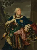 Portret van Frederik Christiaan van Saksen van Anton Raphael Mengs: portret