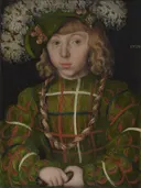 Portret van Johan Frederik I van Saksen van Lucas Cranach the Elder: portret met man