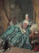 Portret van madame de Pompadour van François Boucher: portret met vrouwen en boeken