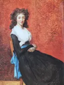 Portret van madame Marie-Louise Trudaine van Jacques-Louis David: portret met vrouwen