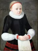 Portret van Maria Jacobina Völker van UnknownUnknown Middle Rhine Master: portret