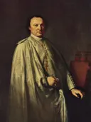 Portret van Michael Gilbert van Moritz Kellerhoven: portret met man