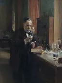 Portret van Pasteur van Albert Edelfelt: portret met mannen, bioloog en scheikundige