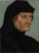 Portret van Rudolf Agricola (1444-1485) van Lucas Cranach the Elder: portret