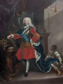 Retrato de carlos iii van Giovanni Maria delle Piane: portret met man