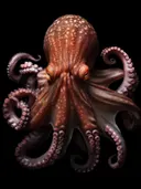 Close-up van rode octopus