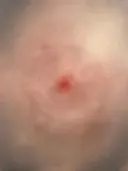 Nevel schilderij, ronde lagen in Oud Roze