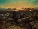 Rotsen bij de 'Gorges d'Apremont van Martinus Kuytenbrouwer: landschap