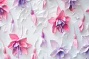 Roze en paarse fuchsiabloemen in reliëftextuur