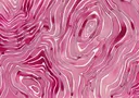 Abstract aquarel patroon van golvende roze en magenta lijnen