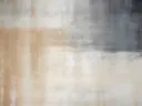 Rustige vlakken in taupe en beige, minimalistisch abstract schilderij in taupe en beige