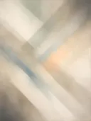 Nevel schilderij, schuine banen in Mist