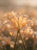 Fotografie van snijbloem in het gouden uur