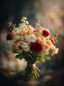 Fotografie van snijbloem in het gouden uur