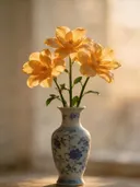 Fotografie van snijbloem in het gouden uur