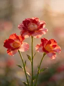 Fotografie van snijbloem in het gouden uur