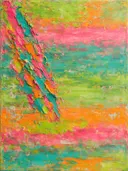 Meswerk schilderij, steile diagonaal in Tropisch Fruit