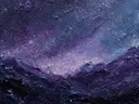 Abstract schilderij van een sterrennevel