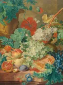 Stillevenschilderij 'Stilleven met Bloemen en Vruchten' naar Jan van Huysum