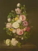 Stilleven met bloemen van Franz Xaver Petter: stilleven