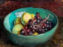Stilleven met fruit van Magnus Enckell: stilleven met fruit