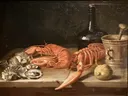 Stilleven met kreeften en oesters van Gotogo: stilleven