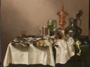 Stillevenschilderij 'Stilleven met Vergulde Bokaal' naar Willem Claesz Heda