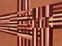 Strepen in de stijl Geometric Earth, in diep bordeaux, ossenbloed en verstoft roze, met warm beenderwit