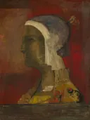 Symbolic Head van Odilon Redon: portret