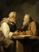 Klassiek schilderij 'Twee Filosofen'