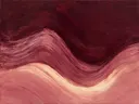 Paletmes abstract schilderij, twee vlakken in stoffig roze