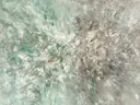 Action painting schilderij, twee vlakken (sweep) in zeegroen