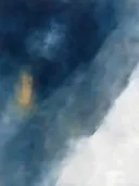 Veeg in diep inkt en steen, kleurvelden schilderij, veeg