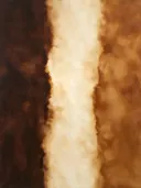 Kleurvelden schilderij, veeg in kaneel en karamel