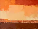Schilderij: veeg in terracotta