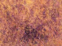 Action painting schilderij, veeg (drip) in gouden uur