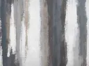 Abstract schilderij met verticale banen in grijstinten
